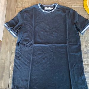 Men’s Topman Black Short Sleeve Sweater Size S